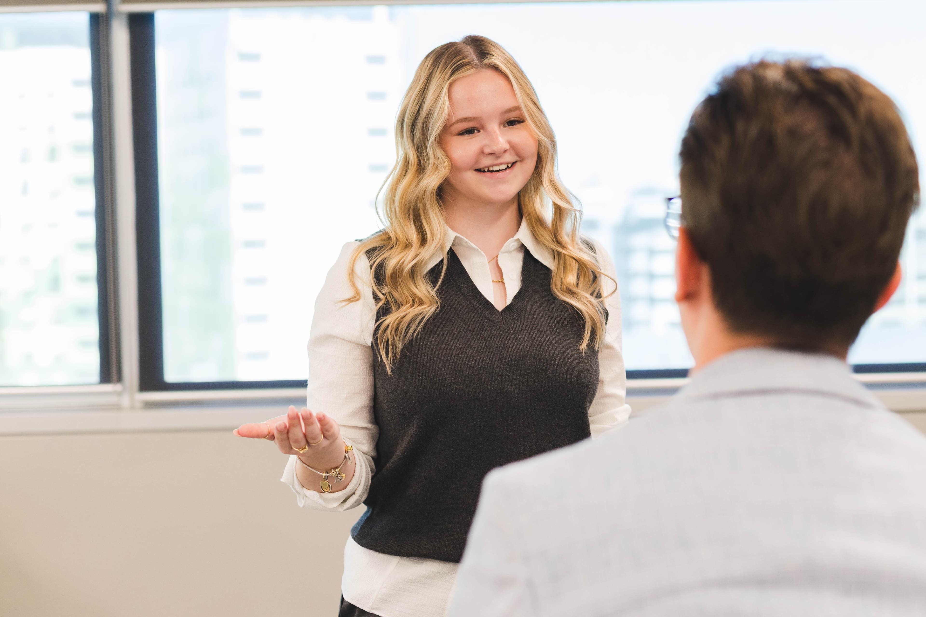 Young insurance broker at QIB Group Pty Ltd, Brisbane Queensland