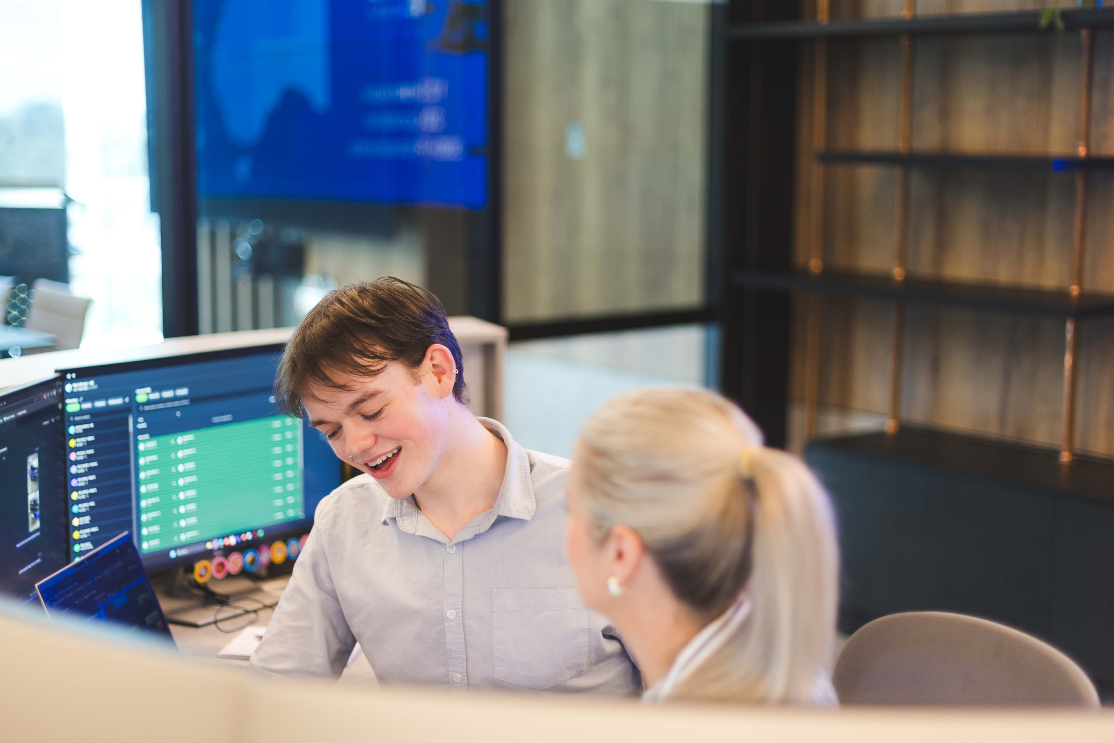 Friendly reception team at QIB Group Pty Ltd, 189 Grey Street, Southbank, Queensland Australia